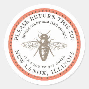 Queen Bee Good to be Queen Property ID Mini Labels