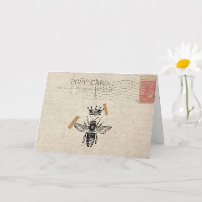 Queen Bee  Greeting Card (Small Plant)