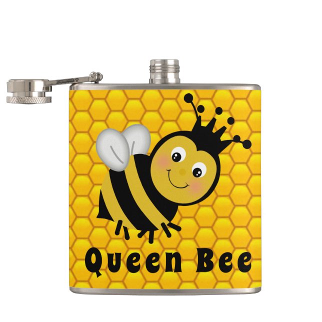 Queen Bee Hip Flask (Opened)