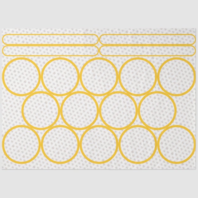 Queen Bee Honey Jar Lid Topper Tissue Paper (Front)