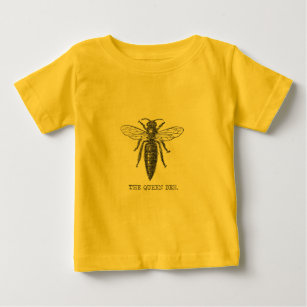 Queen Bee Illustration Bug Insect Baby T-Shirt