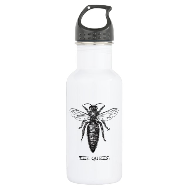 Queen Bee Illustration Classic Drawing 532 Ml Water Bottle (Front)