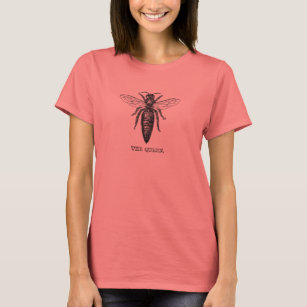 Queen Bee Illustration Classic Drawing T-Shirt