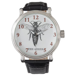Queen Bee Illustration Classic Drawing Watch