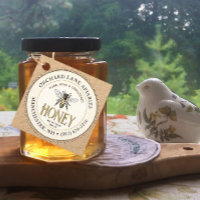 Queen Bee in Kraft Honey Jar Neck-tag