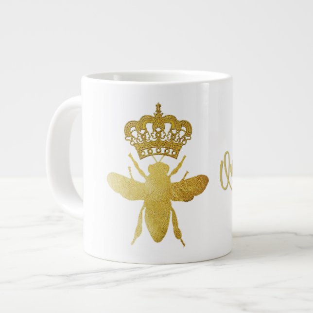 QUEEN BEE Jumbo Extra-large Coffee Mug (Front Left)