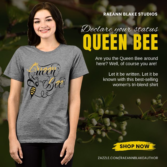 Queen Bee Ladies' Tri-Blend Shirt (Creator Uploaded)