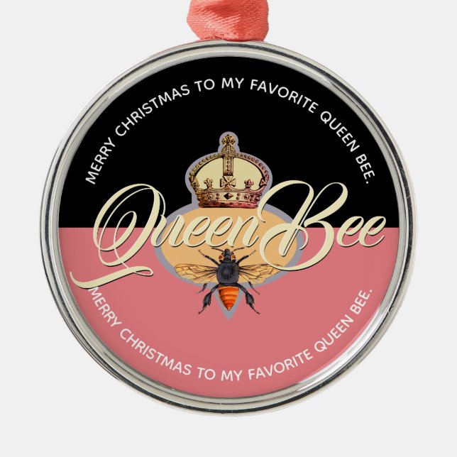 Queen Bee Metal Tree Decoration (Front)