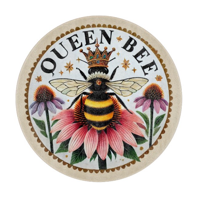 Queen Bee Mother's Day Bees                        Cutting Board (Front)