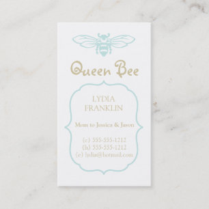 Queen Bee Mummy Calling Card