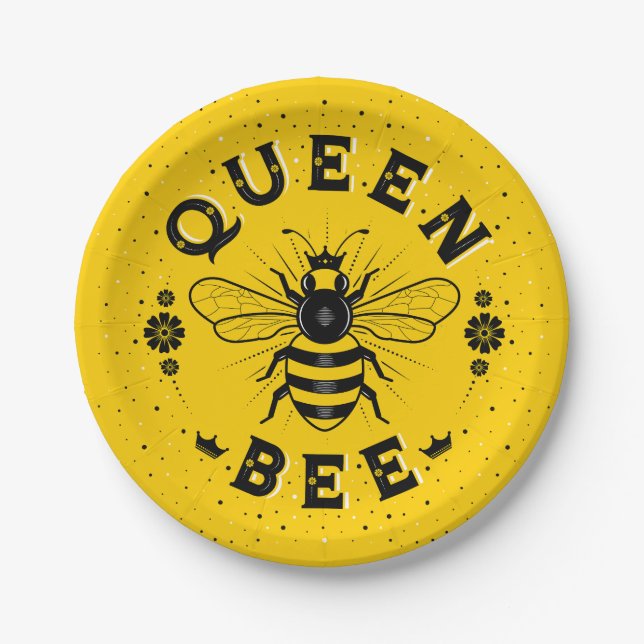 Queen Bee Paper Plates (Front)