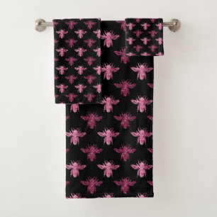 Queen Bee Pattern  Bath Towel Set