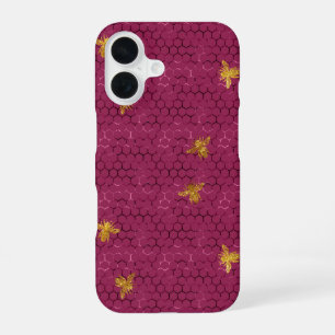 Queen Bee Pattern iPhone 16 Case