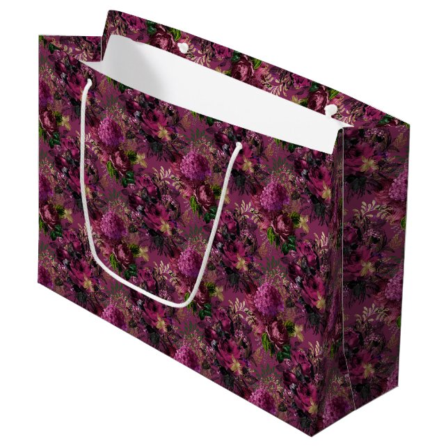 Queen Bee Pattern  Large Gift Bag (Front Angled)