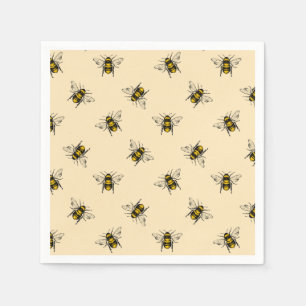 Queen Bee Pattern Napkin