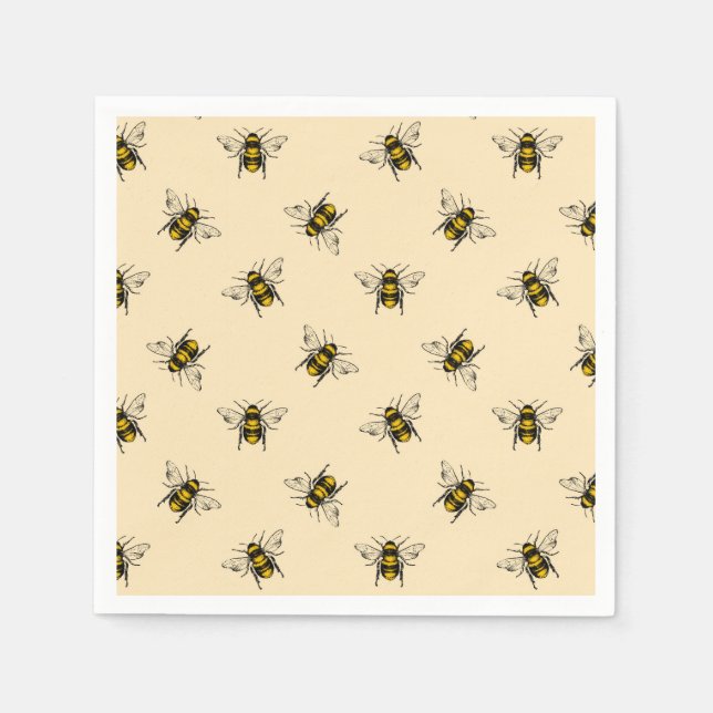 Queen Bee Pattern Napkin (Front)