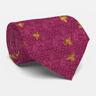 Queen Bee Pattern Tie