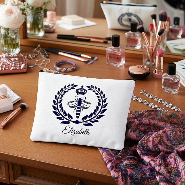 Queen bee personalised  accessory pouch (Creator Uploaded)