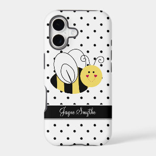 Queen Bee Polka Dot Personalised Case