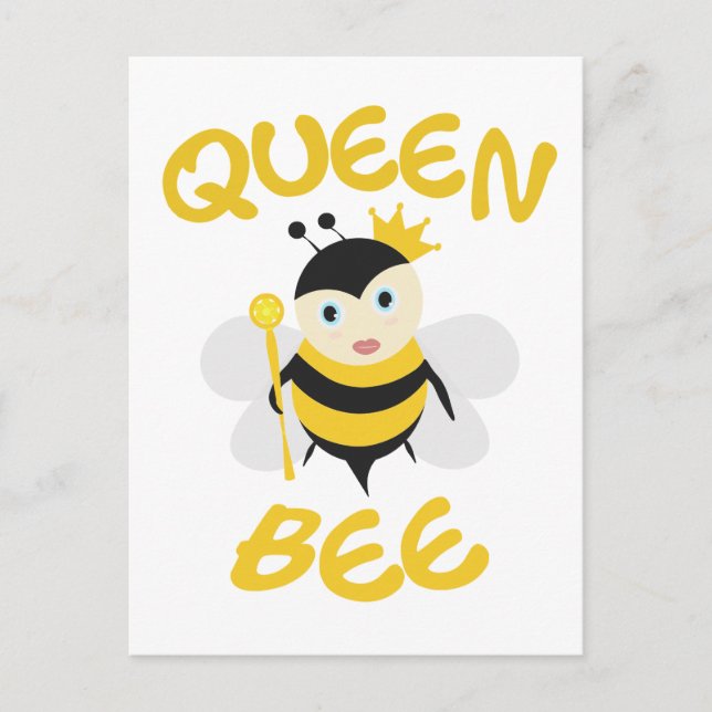 Queen Bee Postcard (Front)