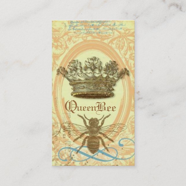 Queen Bee Royal Crown Business Card (Front)