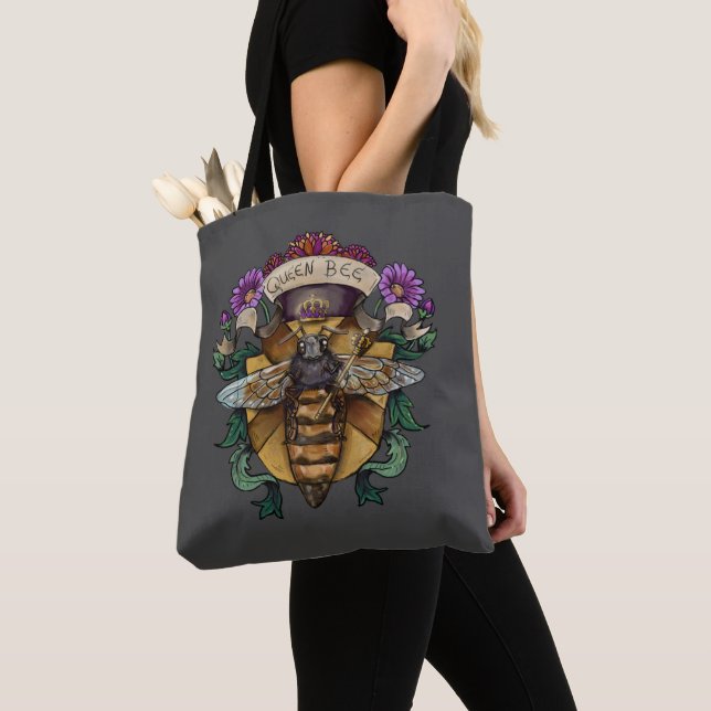 Queen Bee Royal Tote Bag (Close Up)