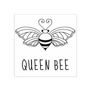 Queen Bee Rubber Stamp