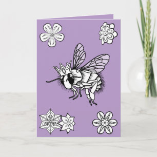 Queen Bee Valentine's Day Card by Sonja A.S.