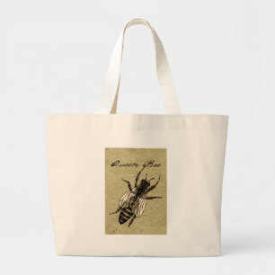 Queen Bee Wildlife Bug Insect Large Tote Bag
