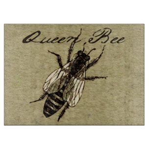 Queen Bee Wildlife Flying Bug Insect Cutting Board
