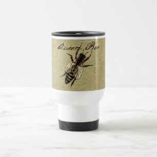 Queen Bee Wildlife Flying Bug Insect Travel Mug