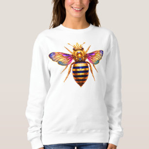 Queen Bee With Crown Sweatshirt