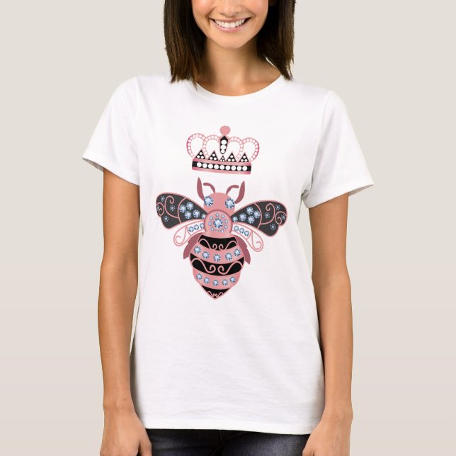 Queen Bee With Crown T-Shirt (Front)