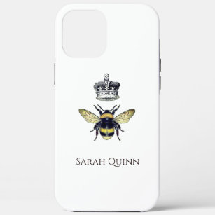 Queen Bee With Her Crown Artistic Illustration Cas Case-Mate iPhone Case
