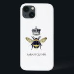 Queen Bee With Her Crown Artistic Illustration Cas iPhone 13 Case<br><div class="desc">An iphone tough x extreme case queen bee and crown whimsical phone case. Bees are a symbol of community, brightness and personal power. Follow the bee to discover your new destination. The ancient Druids saw the bee as symbolising the sun, the Goddess, celebration, and community. At festivals, mead was usually...</div>