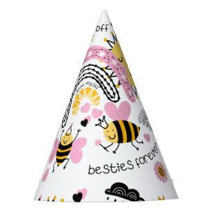 Queen Bees Best Friends Forever Cute BFF Girls Party Hat