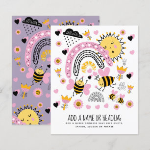 Queen BEES Cute BFF, Baby Girl, Girly Gifts Pink