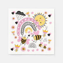 Queen BEES Cute BFF, Baby Girl, Girly Gifts Pink