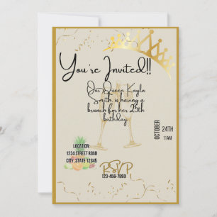 Queen Birthday Invitation