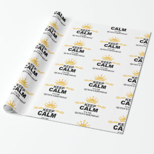 Queen Birthday Wrapping Paper