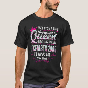 Queen Born In December 2000 - Cute Girl 21St Birth T-Shirt