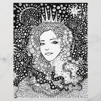 Queen bridal shower Activity colouring page
