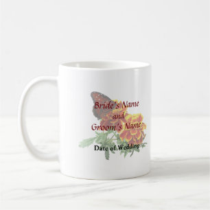 Queen Butterfly on Marigold Wedding Products Coffee Mug