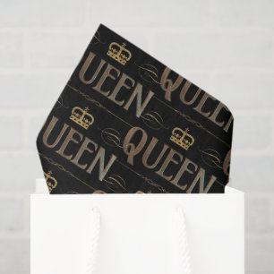 QUEEN Calligraphy Lettering - Elegant Rich Royal Tissue Paper