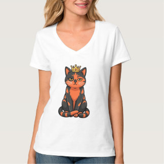 Queen Cat Shirt - Funny Cat Mum Gift - 