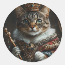 Queen Cat Sticker – Realistic & Full of Attitude