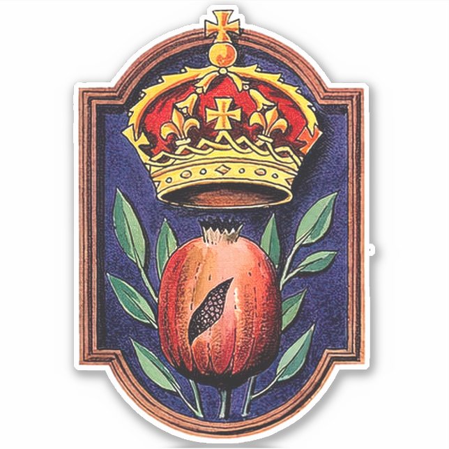 Queen Catherine of Aragon Royal Badge Pomegranate (Front)