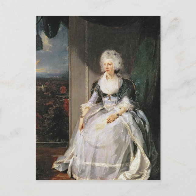 Queen Charlotte, 1789-90, wife of George III Postcard (Front)