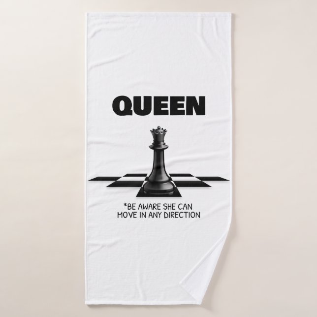 Queen Chess Be Aware She Can Move In Any Direction Bath Towel Set (Bath Towel)
