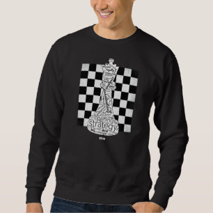 Queen Chess Piece Costume With Chess Board For Che Sweatshirt